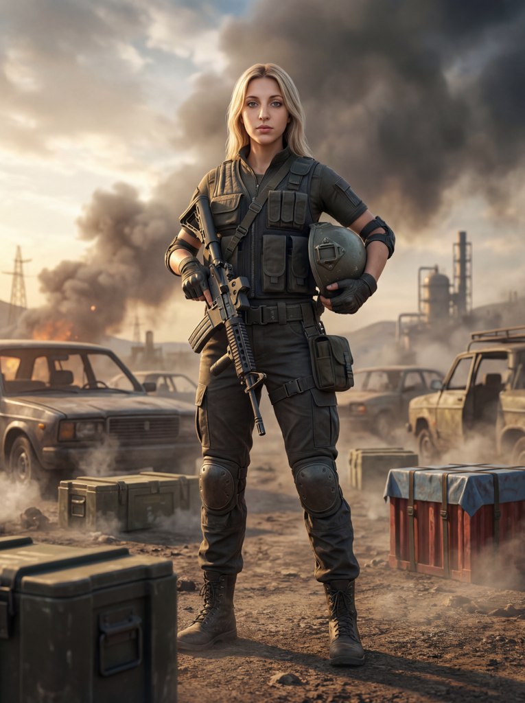 Сделать фото PUBG с помощью искусственного интеллекта онлайн — пример результата