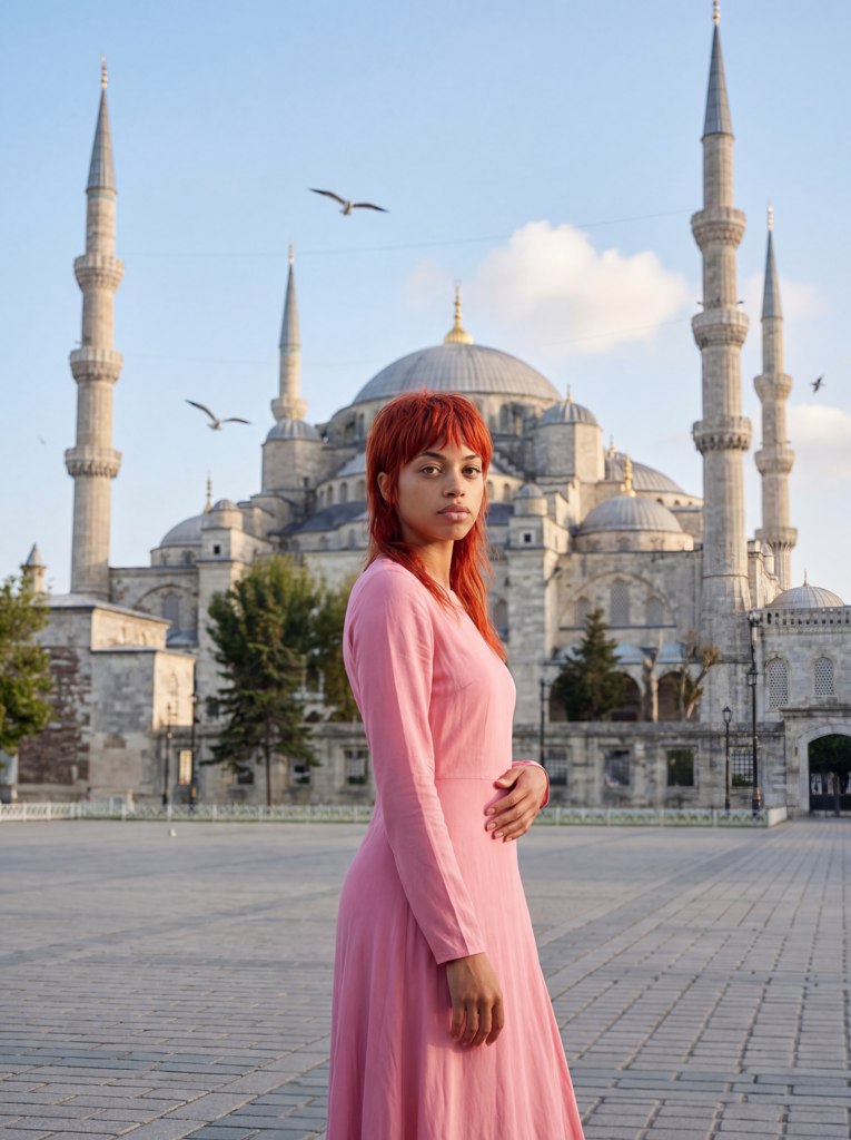 Фотосессия на крыше Стамбула с чайками — пример результата