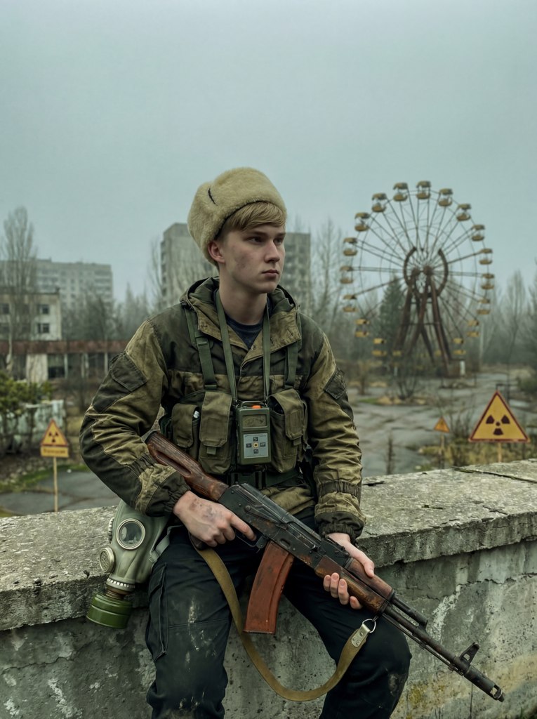 Нейрофотосессия в стиле Чернобыля — пример результата
