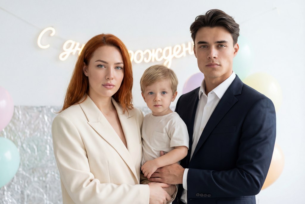 Нейросеть для фотосессии на день рождения ребенка — пример результата