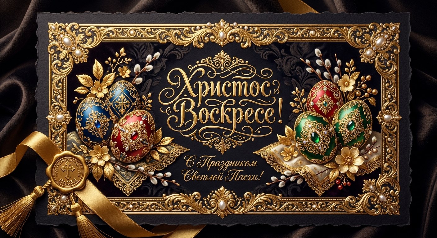 Открытки с католической Пасхой: создайте поздравления по фото с нейросетью — пример результата